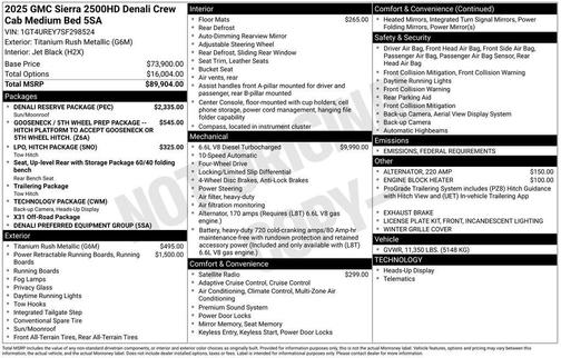 2025 GMC Sierra 2500 Denali