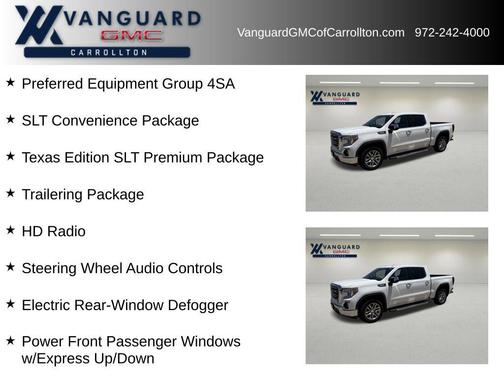 Summit White 2020 GMC Sierra 1500 SLT