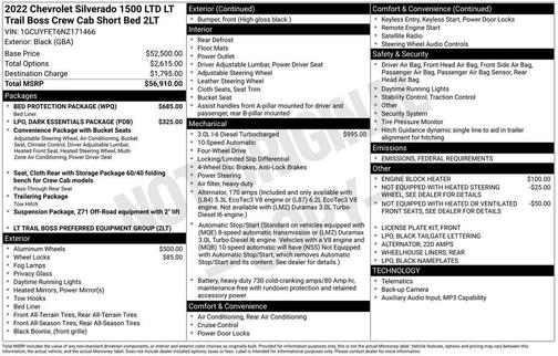 2022 Chevrolet Silverado 1500 LT Trail Boss
