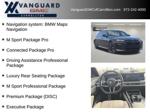 Black Sapphire Metallic 2024 BMW 760 xDrive
