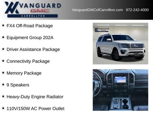 White Platinum Metallic Tri-Coat 2019 Ford Expedition Max XLT