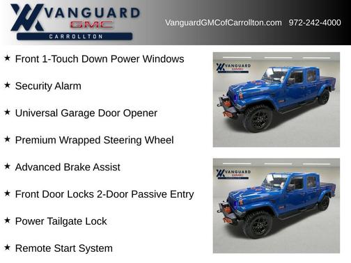 Hydro Blue Pearlcoat 2024 Jeep Gladiator Texas Trail