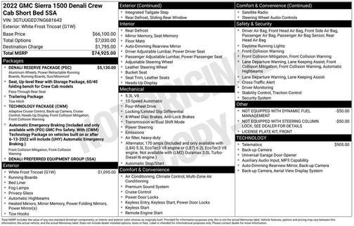 2022 GMC Sierra 1500 Denali