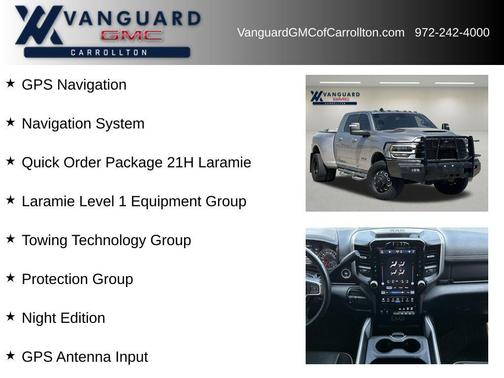 Billet Silver Metallic Clearcoat 2024 RAM 3500 Laramie Mega Cab 4x4 6'4' Box