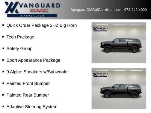 Granite Crystal Metallic Clearcoat 2023 RAM 2500 Big Horn Crew Cab 4x4 6'4' Box