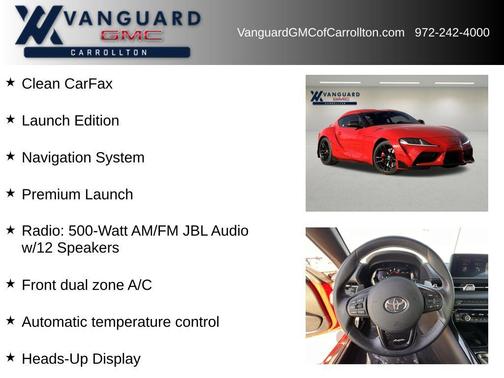 2020 Toyota Supra 3.0 Premium Launch Edition