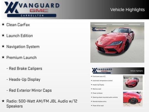 2020 Toyota Supra 3.0 Premium Launch Edition