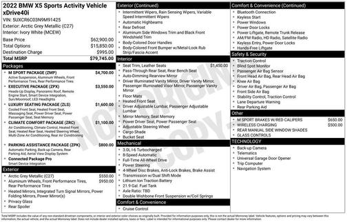 2022 BMW X5 xDrive40i