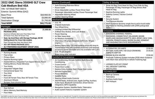 2022 GMC Sierra 3500 SLT