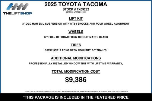 Underground 2025 Toyota Tacoma TRD Off-Road