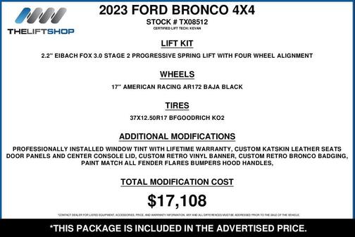 Race Red 2023 Ford Bronco Heritage Edition