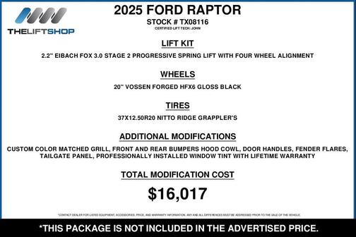 2025 Ford F-150 Raptor
