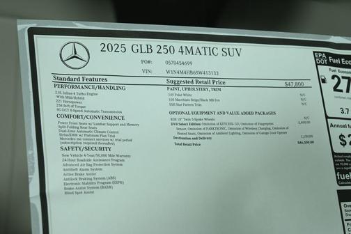 2025 Mercedes-Benz GLB 250 Base 4MATIC