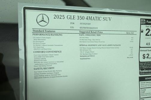 2025 Mercedes-Benz GLE 350 Base 4MATIC
