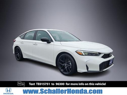 Platinum White Pearl 2026 Honda Civic Hybrid Sport
