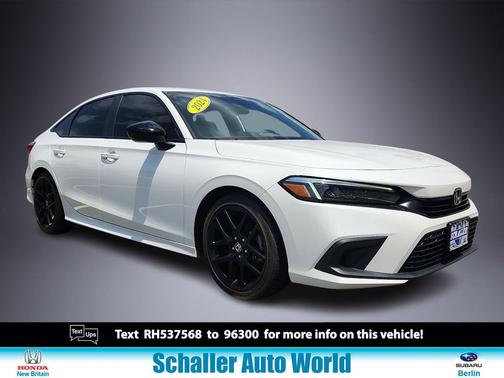 Platinum White Pearl 2024 Honda Civic Sport