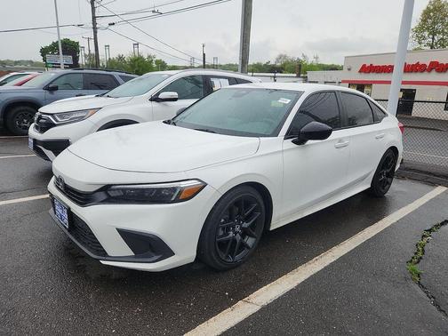 Platinum White Pearl 2024 Honda Civic Sport