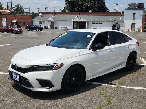 Platinum White Pearl 2024 Honda Civic Sport