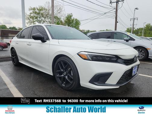Platinum White Pearl 2024 Honda Civic Sport