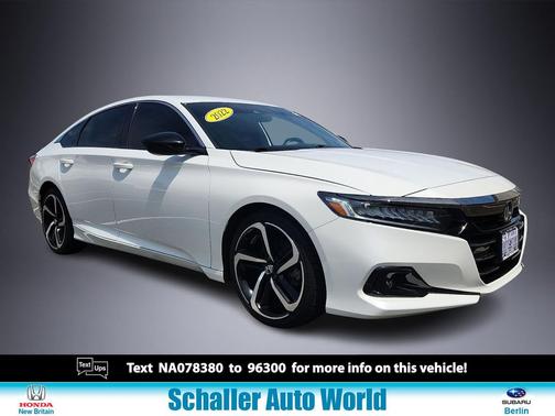 Platinum White Pearl 2022 Honda Accord Sport 1.5T