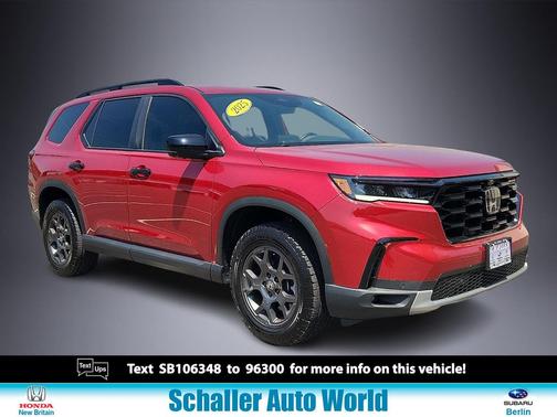 Radiant Red Metallic II 2025 Honda Pilot TrailSport
