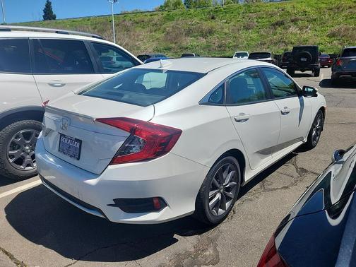 Platinum White Pearl 2019 Honda Civic EX