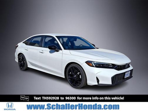 Platinum White Pearl 2026 Honda Civic Sport