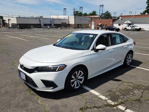 Platinum White Pearl 2023 Honda Civic LX