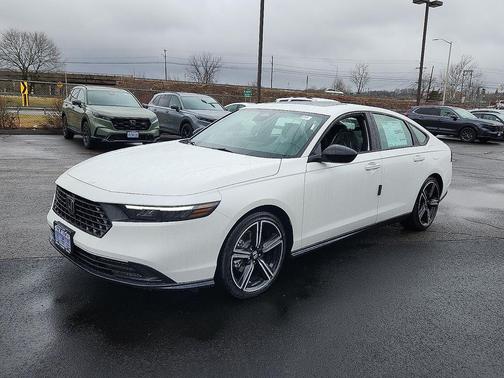 Platinum White Pearl 2026 Honda Accord Hybrid Sport