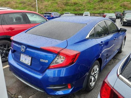 Aegean Blue Metallic 2018 Honda Civic LX