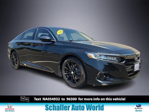 Crystal Black Pearl 2022 Honda Accord Sport SE 1.5T