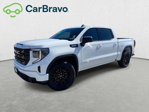 Summit White 2025 GMC Sierra 1500 Elevation