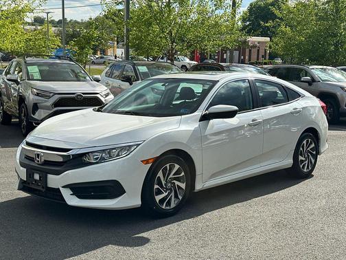 White 2017 Honda Civic EX