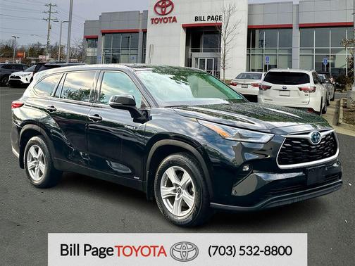 Midnight Black 2021 Toyota Highlander Hybrid LE