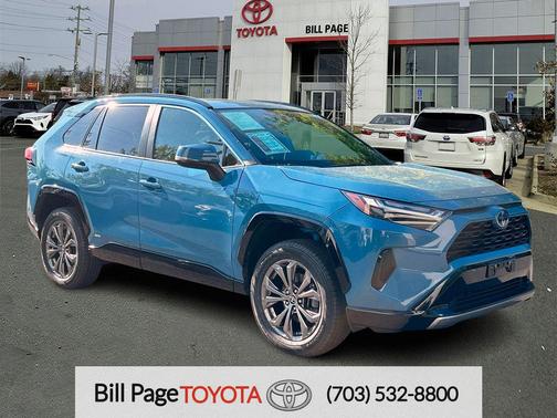 Cavalry Blue 2022 Toyota RAV4 Hybrid SE