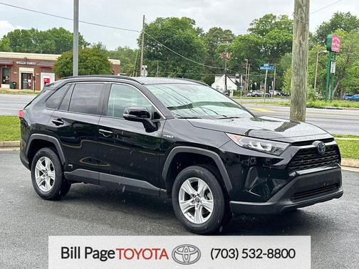 Midnight Black Metallic 2020 Toyota RAV4 Hybrid LE