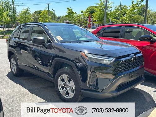 Midnight Black Metallic 2025 Toyota RAV4 Hybrid LE