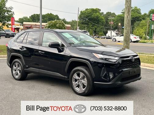 Midnight Black Metallic 2024 Toyota RAV4 Hybrid LE