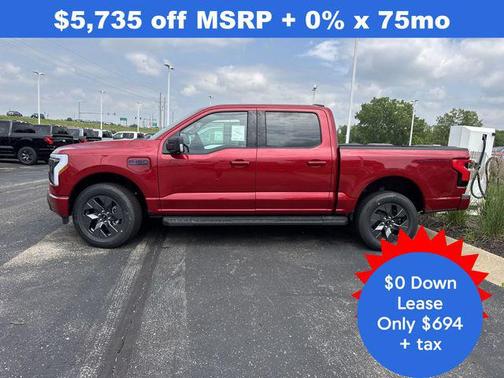 Rapid Red Metallic Tinted Clearcoat 2025 Ford F-150 Lightning Flash
