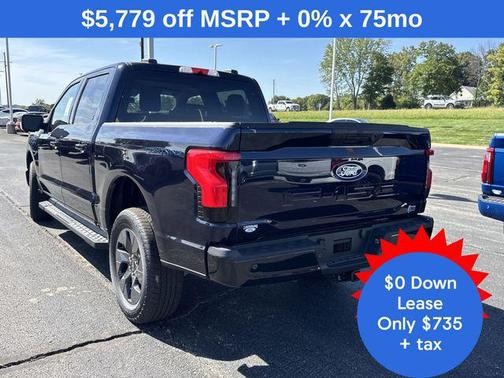 Antimatter Blue Metallic 2025 Ford F-150 Lightning Flash