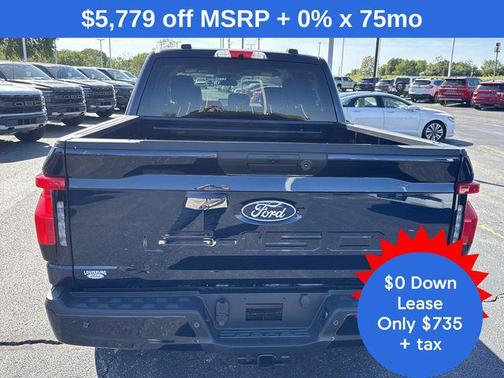 Antimatter Blue Metallic 2025 Ford F-150 Lightning Flash