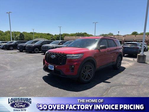 Rapid Red Metallic Tinted Clearcoat 2026 Ford Explorer ST-Line