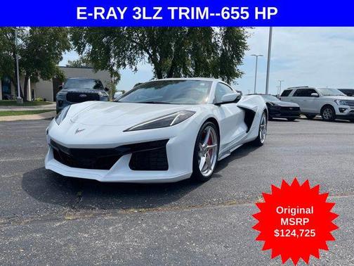 Arctic White 2024 Chevrolet Corvette E-Ray RWD Coupe 3LZ