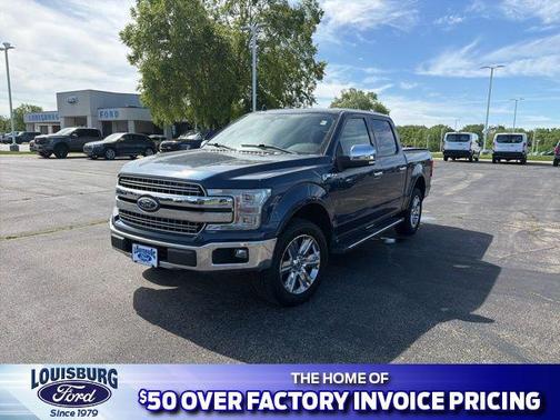 Blue 2018 Ford F-150 Lariat