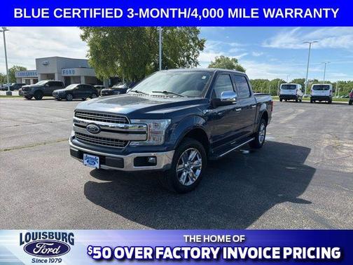 Blue 2018 Ford F-150 Lariat