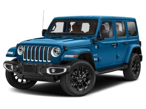 Hydro Blue Pearlcoat 2021 Jeep Wrangler Unlimited 4xe Sahara