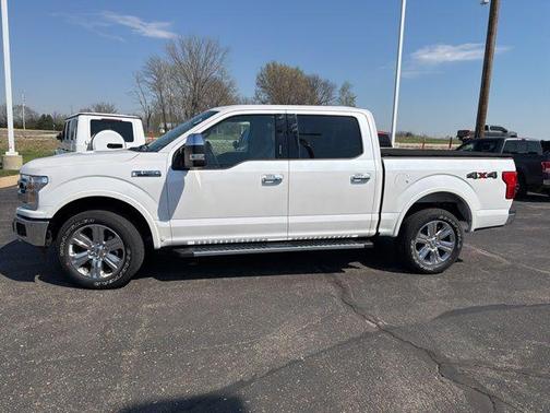 White Platinum Metallic Tri-Coat 2019 Ford F-150 Lariat