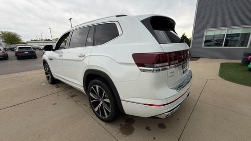 Opal White 2025 Volkswagen Atlas 2.0T SEL Premium R-Line 4MOTION