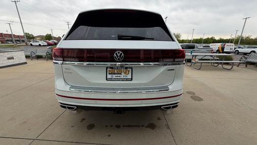 Opal White 2025 Volkswagen Atlas 2.0T SEL Premium R-Line 4MOTION