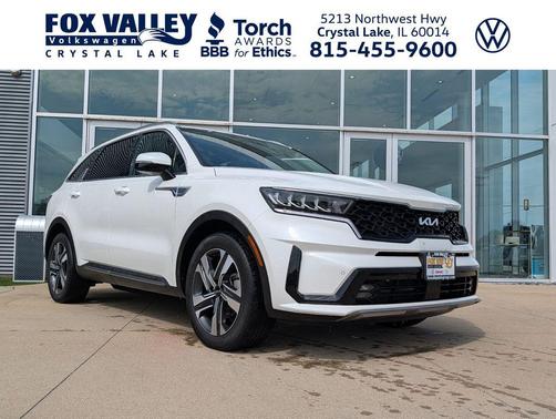 Snow White Pearl 2023 Kia Sorento Hybrid EX